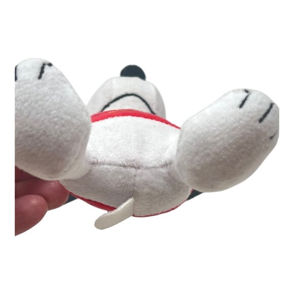 Peanuts Snoopy Santa Plush Dog Pet Squeaky Toy Antlers Red Santa Suit - Picture 5 of 7